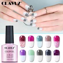 CLAVUZ 10ml Winter Snowy Thermal Changing Color Nail Gel Polish UV LED Lamp Semi Permanent Chameleon Varnish Lacquer 30 Colors 2024 - buy cheap