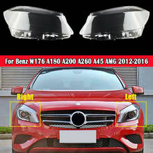 Car Headlight Headlamp Light Glass Lens Case Auto Shell For Mercedes-Benz W176 A180 A200 A260 A45 AMG 2012 2013 2014 2015 2016 2024 - buy cheap