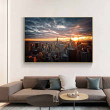 Pinturas en lienzo de la ciudad de Nueva York, carteles e impresiones de la ciudad de Nueva York, imágenes artísticas de pared para sala de estar, decoración del hogar 2024 - compra barato