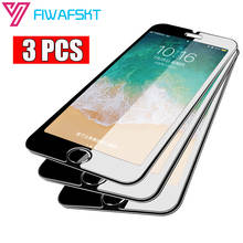 Protector de pantalla de vidrio templado para móvil, funda de teléfono para iPhone 11 Pro Max 7 8 6 6s Plus SE 2020 5 5s, XS Max XR 6,1, 3 unids/lote 2024 - compra barato