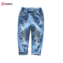 PatPat 2020 New Spring and Summer Autumn Baby / Toddler Fashion Ripped Jeans  Bottoms  Jeans for Baby Boy and Girl Kids Clothes 2024 - buy cheap