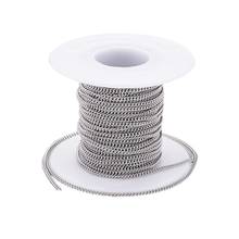 2.4x1.9x0.5mm 304 Stainless Steel Unwelded Curb Chain Metal Jewelry Findings Curb Chains,Stainless Steel Color; about 10m/roll 2024 - buy cheap