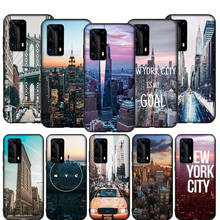 Чехол T134 NYC Нью-Йорк для Huawei P9 P10 P20 P30 P40 Y6 Y7 Y9 Lite Pro Max Prime Mini 2019 2024 - купить недорого
