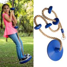 Kids Outdoor Swing Disc Swing Seat Climbing Rope with Platforms Jungle Gym Fitness Swing Accessories Kids play Seat sport Toy 2024 - buy cheap