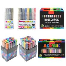 4/8/12/15/24/36 Colors Acrylic Paint Marker Pen Detailed Marking for DIY Album 2024 - buy cheap