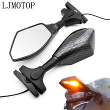 Universal Motorcycle LED Turn Signals Indicator Light Side Mirrors For Kawasaki ZX6R/ZX636/ZX6RR 2001 2002 2003 2004 ZX-9R/ZX-9 2024 - buy cheap