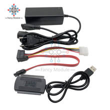 SATA PATA IDE Drive-USB 2,0 адаптер, кабель-конвертер для жесткого диска HDD 2,5 "3,5" с внешним адаптером питания переменного тока 2024 - купить недорого