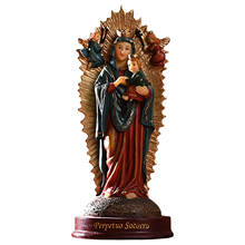 Hermosa estatua de la Virgen María de Guadalupe, escultura europea de resina, regalo, decoración de Navidad, adorno de pantalla 2024 - compra barato