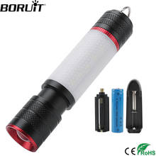 BORUiT T6 COB LED Flashlight 6-Mode Zoom 1000lm Torch with Hook and Magnet Outdoor Waterproof Camping Hunting Portable Lantern 2024 - buy cheap