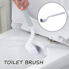 Portable Toilet Brush Cleaning Toilet Brush Tolilet Cleaning Accessories Corner Brush  Bending Handle Scrubber Curved Easy touse 2024 - buy cheap