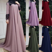 Vestido largo Abaya para mujer musulmana, Túnica de retazos, caftán turco, islámico, Dubai, Oriente Medio, talla grande, Ramadán 2024 - compra barato