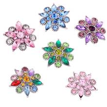4 Colors flower Interchangeable Jewelry 18mm Ginger Snap  Button Jewelry  Drop Shipping Bt5149 2024 - buy cheap