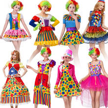 Umorden Halloween Purim Carnival Adult Circus Clown Costume Women Jester Cosplay Costumes Fancy Dress 2024 - buy cheap