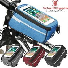 Hot!!!  New Arrival Bicycle Cycling Bike Frame Front Tube Waterproof Touch Mobile Phone Bag 5.0inch Mountain Bike Top Tube Bag 2024 - buy cheap