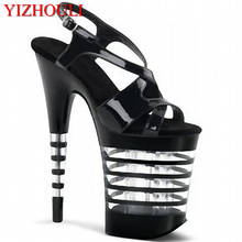 20cm Hand Made fashion High Heel Shoes sexy clubbing snow Exotic Dancer shoes 8 inch rome high heel summer sandals 2024 - buy cheap