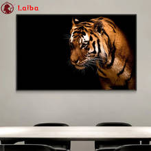 Pintura de diamante completo, arte moderno de animales, imágenes de tigre para bordado, pinturas de mosaico de diamantes redondos, pegatinas de pared, decoración 2024 - compra barato