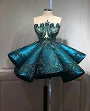 Real Imag Little Prom Dresses Sheer O Neck Ruffles Crystal Beaded Evening Dress Custom Made Specail Occasion Party Gowns 2024 - buy cheap