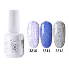 3 Pcs IDO brand white bottle Leather Series New color gel nail phototherapy gelpolish autumn and winter popular color system off 2024 - buy cheap