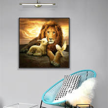 Full Square/Round 5D DIY Diamond Painting Lion&Sheep Mosaic pictures of Rhinestones Diamond embroidery home decoration FG1690 2024 - buy cheap