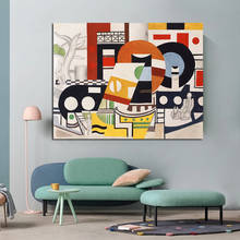 Pintura geométrica abstrata, posteres e impressões, arte moderna para parede, decoração de casa artística para sala de estar, sem moldura 2024 - compre barato