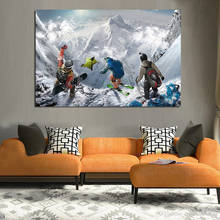 Skiing Sport Canvas Painting Posters and Prints Snowboarding Snow Mountain Wingsuit Flying Wall Pictures for Living Room Cuadros 2024 - buy cheap