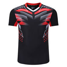 Camiseta deportiva de bádminton para hombre, camisa de tenis de mesa, de secado rápido, para entrenamiento deportivo 2024 - compra barato