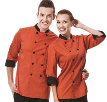 Uniformes de Chef de cocina para hombres, camisa transpirable de doble botonadura, ropa de trabajo, Unisex, envío gratis, venta al por mayor 2024 - compra barato