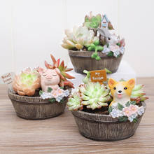 1 piece Flowerpot wholesale Mini Animal Bonsai Cactus Planter Pots Succulent Plant Flower Pot Home Garden Gift Decoration 2024 - buy cheap