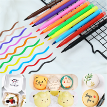 DIY Food Pigment Pen 10 Colors Cake Biscuit Writer Pen Fine-Tip Edible Markers Pencils Chocolate Bake Tool Cookie Painting 2024 - buy cheap