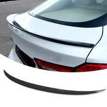 Olhar de fibra de carbono para m desempenho estilo alto pontapé tronco tampa spoiler apto para bmw x6 x6m f16 f86 2015-2019 2024 - compre barato