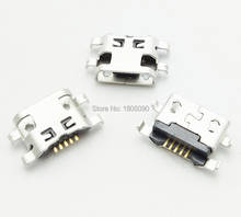 100 шт. Micro USB обратная Тяжелая пластина 1,2 разъем для зарядного порта для Lenovo A708t S890/для Alcatel 7040N для HuaWei G7 2024 - купить недорого
