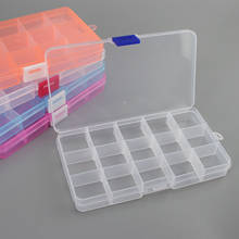 Прозрачная пластиковая коробка 15 дюймов, съемная коробка для сортировки деталей, полипропиленовая пластиковая коробка для хранения, коробки для рыболовных снастей 2024 - купить недорого