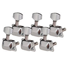 6R Silver Machine Heads Key Tuners Tuning Pegs For Electric Guitar Accessory 2024 - buy cheap