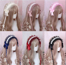Angel Cupid Kawaii Bow Lace Hair band Lolita Headwear Cosplay Sweet Lolita Handmade Princess  Hair Accessory  B452 2024 - buy cheap