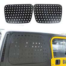 New Car-styling For Jeep Wrangler TJ 1997-2006 Car Rear Window Triangle Decoration Cover Trim Aluminum Alloy Moldings 2024 - buy cheap