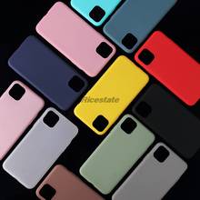 Candy Color Silicone Phone Case For iPhone 11 12 Pro XS X XR 7 8 6 6S Plus 12 mini 12mini 12Pro Max Soft Protective Cover Cases 2024 - buy cheap
