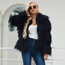 LANSHIFEI F0191 Faux Shearling Sheepskin Fur Coat Women Thick Fur Suede Jacket Women Autumn Winter Lambs Short Motorcycle Coats 2024 - buy cheap