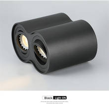 Luminária de led cob com 10w e 14w, suporte luminária embutida na superfície substituível, branco quente e frio para o teto do quarto, cozinha, com 10 peças