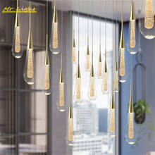 Modern Luxury Crystal Pendant Lights Lighting LOFT Hotel Hall Villa Staircase Indoor Deco LED Pendant Lamp Kitchen Hanging Lamps 2024 - buy cheap