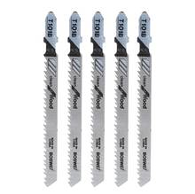 5 Pcs T101B HCS 100mm Jigsaw Blade Clean For Wood T-Shank Jig Saw Blades 2024 - buy cheap