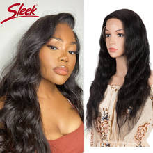 Sleek Human Hair Wigs For Women Body Wave Lace Front Wig 13x3 Lace Front Human Hair Wigs 26 Inch Long Remy Brazilian Hair Wigs 2024 - buy cheap
