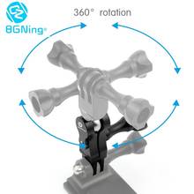 Bgning ajustável 360 graus de rotação extensão braço ação câmera montagem adaptador conector para gopro hero 10 9 8 7 6 5 para yi 4k 2024 - compre barato