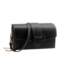 Vintage Leather Shoulder Bag For Women Double Zipper Large Capacity Messenger Bag For Phone Female Short Travel Crossbody Purse 2024 - buy cheap