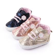 Infant Newborn Baby Girls Flower Spring Lace-Up First Walkers Sneakers Shoes Toddler Classic Casual Shoes 2024 - buy cheap