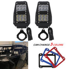 Espejos retrovisores laterales para coche, accesorio negro de 1,5 "-2" UTV con luz LED para Can Am Maverick x3 Polaris RZR S 800 900 1000 xp Arctic Cat 2024 - compra barato