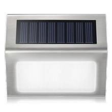 Hight qualidade solar luzes do jardim ao ar livre luzes solares de aço inoxidável 3led luzes da escada solar