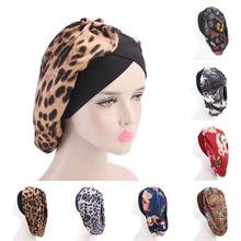 Women Muslim Hijab Cancer Chemo Flower Print Hat Turban Cap Cover Hair Loss Head Scarf Wrap Pre-Tied Headwear Strech Bandana 2024 - buy cheap