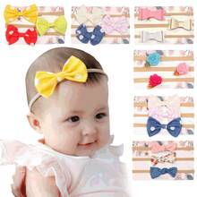 3pcs/lot Cute Bow Baby Headband for Girl Nylon Head Bands Turban Newborn Headbands Hairbands Headwear Kids Baby Hair Accessories 2024 - buy cheap