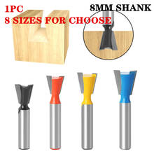 1Pc 8mm Shank Dovetail Milling Cutters Industrial Grade Tungsten Router Bits For Wood Carving Woodworking Tools 2024 - buy cheap