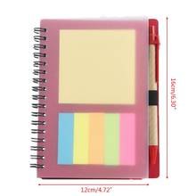 Notas pegajosas criativas bloco de notas kawaii papelaria diário caderno com caneta escola 2024 - compre barato